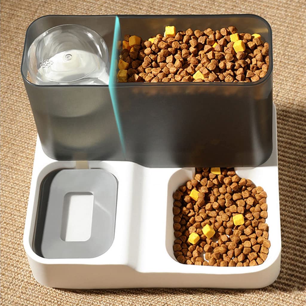 Qpets 2 in 1 Automatic Food Feeder and Water Dispenser Gravity Design Auto Feeding 3L Cat Food Dispenser Food Feeder and Auto Dog Water Dispenser 1 L for Small Medium Big Dog Pets Puppy Kittens Qpets 2 in 1 Automatic Food Feeder and Water Dispenser Gravity Design Auto Feeding 3L Cat Food Dispenser Food Feeder and Auto Dog Water Dispenser 1 L for Small Medium Big Dog Pets Puppy Kittens